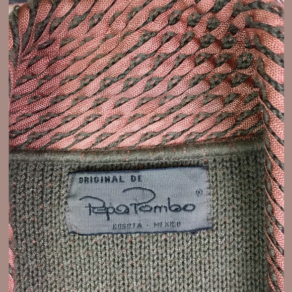 Pepa Pombo handmade copper woven open draped long jacket - Picture 11 of 15